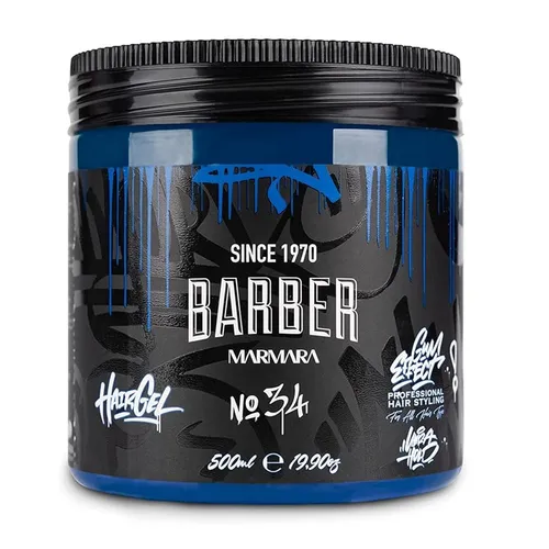 BARBER MARMARA No.34 Haargel 500ml – Ultra Hold, Nasslook, Alkoholfrei