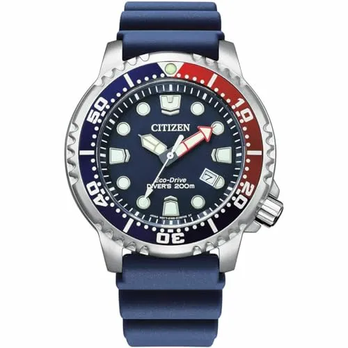 Citizen Reloj Promaster BN0168-06L Diver’s Acero - Herrenuhr - Armbanduhren für Herren, ausgestattet mit der innovativen ECO-DRIVE Technologie, die auch bei Dunkelheit über sechs Monate läuft und ideal für extreme Umgebungen ist.