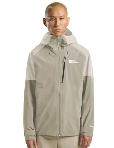 Jack Wolfskin Funktionsjacke EAGLE PEAK 2L JKT M beige M (50) - Funktionsjacke für aktive Outdoor-Abenteuer, atmungsaktiv, wasserdicht und winddicht, ideal für jedes Wetter.