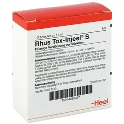RHUS TOX Injeel S Ampullen 10 Stück von Heel