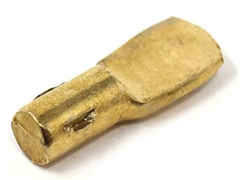 Design61 20er Set Regalbodenträger 5 mm Bodenträger für Regalböden Stahl Vermessingt