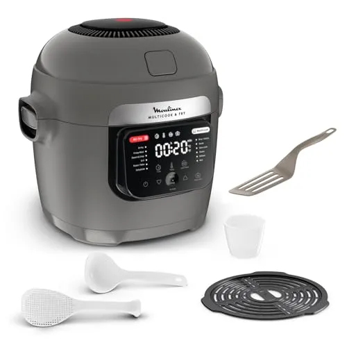Moulinex Multicook Fry Multicooker 6 l, 12 Programme, grau YY5553FB