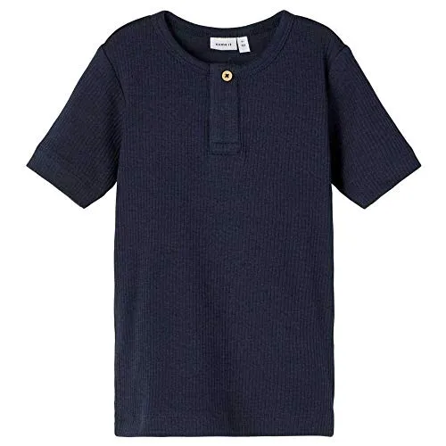 NAME IT Jungen NMMKABILLE SS Slim TOP NOOS T-Shirt, Dark Sapphire, 98