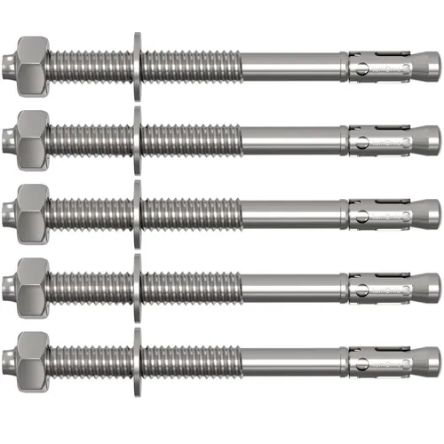 5x M8x110mm Schwerlastanker Verzinkt Keilanker Schwerlastdübel Bolzenanker Blitz