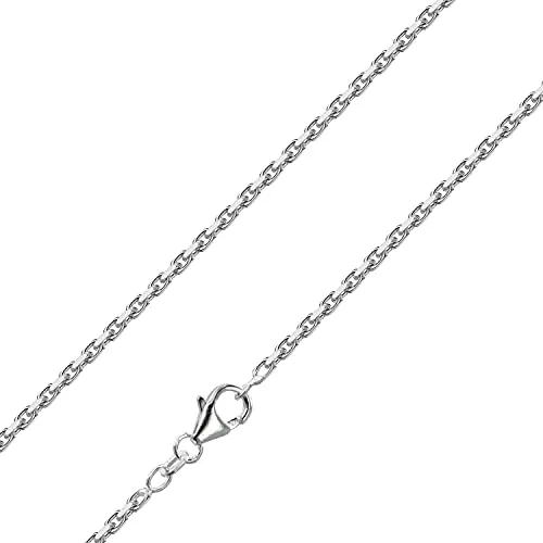 trendor Halskette Herren 925 Silber Ankerkette 60 cm - Hochwertige Ankerkette aus 925er Silber mit Karabinerverschluss, ideal für den modischen Herren. Perfekt für jeden Anlass.