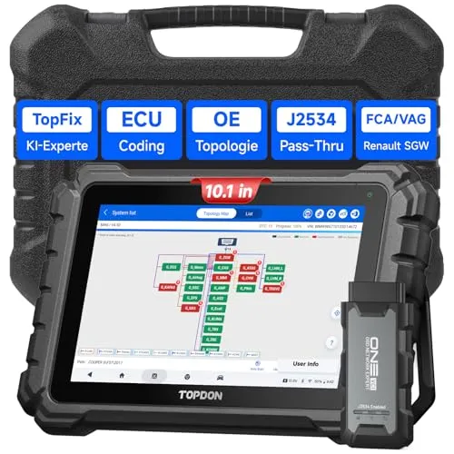 TOPDON ONE OBD2 Diagnosegerät mit Profi ECU Codierung