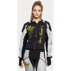 Queen Kerosin Motorgear Underbody Damen Protektorenjacke, schwarz-grau, Größe XS - Hochabriebfeste und atmungsaktive Protektorenjacke für Damen. Sie bietet hohe Reißfestigkeit und sorgt für zusätzlichen Schutz beim Fahren.