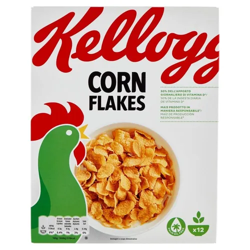 3x Kellogg's Corn Flakes Ohne Palmöl Ohne Farbstoffe Ohne Künstliche Aromen 375g