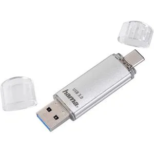 Hama 16GB USB-Speicherstick 2-in-1 mit USB 3.0 und USB 3.1 Type-C - ultraschnelle 40 MB/s Datenübertragung, ideal für PC, Smartphone und FullHD-Aufnahmen