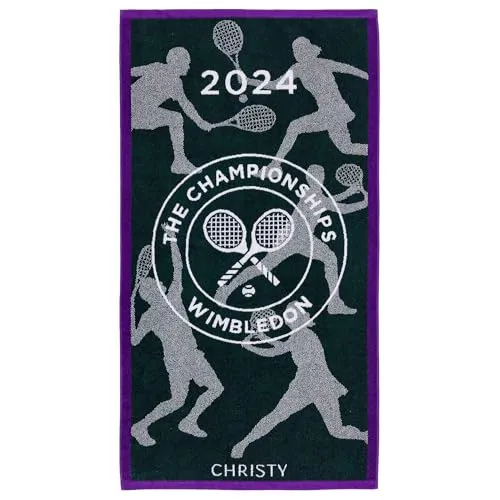 Christy Strandtuch Wimbledon Beach Towel 2024 in lila von Wimbledon