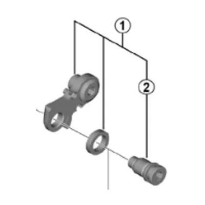 Shimano Spares RD-R7000 Halterung Achseinheit für Normaltyp