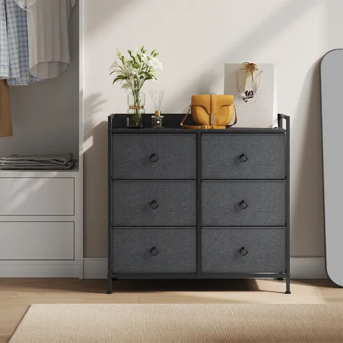 Woltu Kommode mit 6 Stoffschubladen von WOLTU