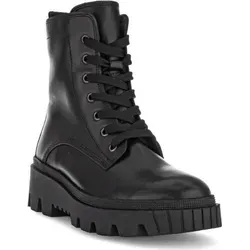 Gabor Damen Chelsea Boots in Schwarz - Stilvolle Chelsea Boots aus Lackleder, ideal für Wandertouren oder den Alltag. Flacher Absatz und bequemes Innenmaterial sorgen für optimalen Tragekomfort.