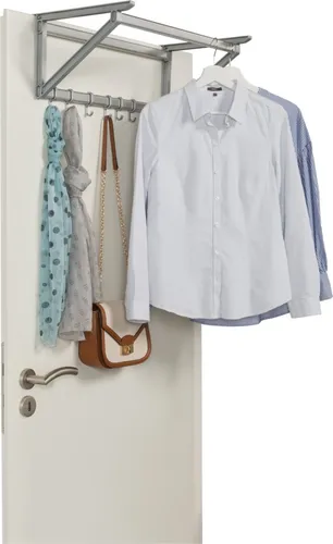 Ruco Türgarderobe mit 6 Haken in grau von Ruco