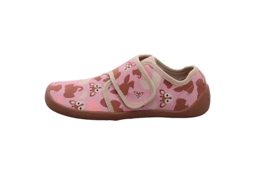 Affenzahn Kid's Hausschuh Movy - Beige Hüttenschuhe 23 EU - Bequeme Hüttenschuhe aus 100% Baumwolle für Kinder, perfekt für Hüttentouren. Ideal für kleine Abenteurer, die Komfort und Stil schätzen!