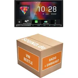Kenwood DMX8021DABS Autoradio Einbaupaket für VW Beetle (2011-2016)