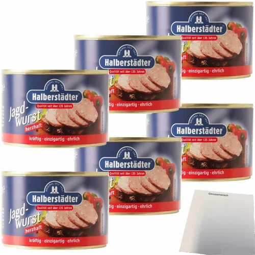 Halberstädter Jagdwurst 6er Pack 6x160g Dose usy Block