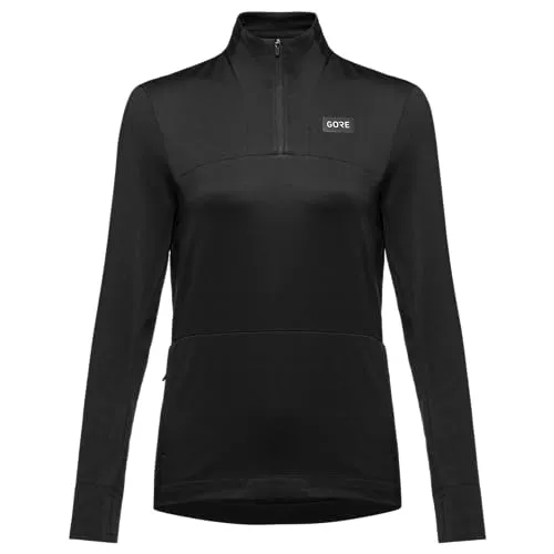 Gorewear Everyday Thermo Damen T-Shirt - Schwarz - Größe 38 - Langärmliges T-Shirt für Damen, ideal für kalte Outdoor-Sportaktivitäten und sorgt für optimale Wärme und Komfort.