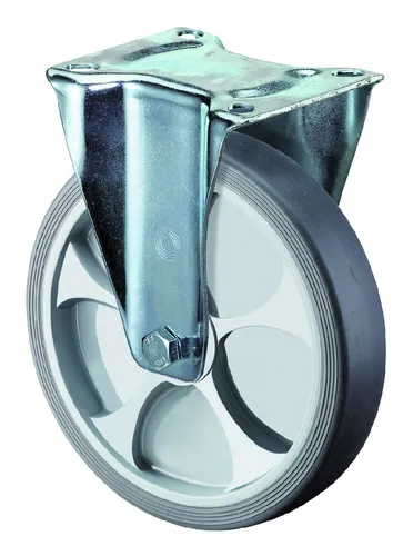 BS Rollen Bockrolle thermoplastisch Gummirad - L410.B44.101
