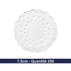 DUNI 250 Tropfdeckchen Ø 7,5 cm in weiß von Duni