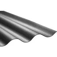 PVC-Wellplatte Sinus 76/18 Schwarz 80 cm x 120 cm Stärke: 1,2 mm