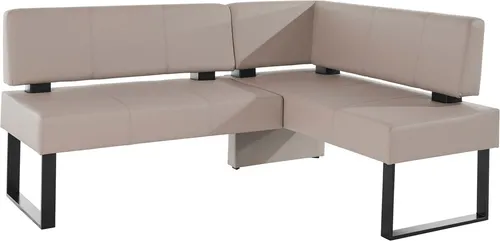Home affaire Eckbank Oliver mit Metallgestell, beige in beige von Home Affaire