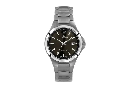 Dugena Quarzuhr Titanuhr 4460531 - Armbanduhr aus Titan mit Saphirglas, 5 bar wasserdicht und elegantes Design - perfekt für stilbewusste Träger.