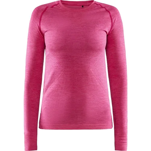 Craft CORE Dry Active Comfort LS | Sportshirt Damen L | Fame - Funktionsunterwäsche: Hochwertiges Baselayer Shirt für Damen mit Bodymapping-Technologie, die für optimale Thermoregulation sorgt. Ideal für Sport und Freizeit, hält warm und transportiert Feuchtigkeit effizient.