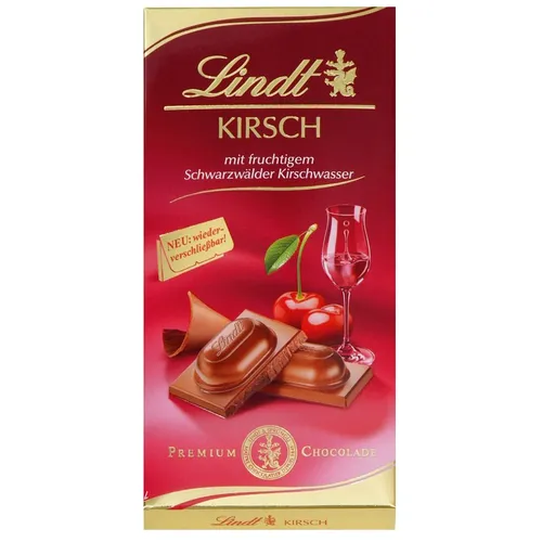  Lindt Kirsch Schokolade 100g Tafel 36,20€/1kg