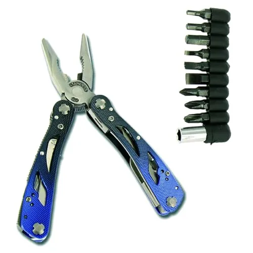 Highlander Multitool Multifunktionswerkzeug mit Steckschlüsseln, MUL001