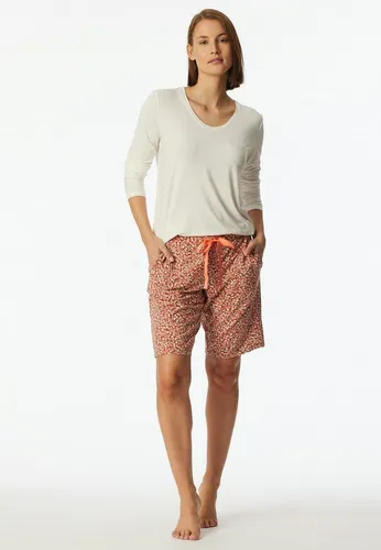 Schiesser Damen Schlafhose kurz Bermuda Modal-Mix - Schlafanzughosen für Damen, lässige Silhouette mit breitem, elastischem Bund und praktischen Seitentaschen, perfekt kombinierbar mit anderen Artikeln der Mix+Relax Serie.
