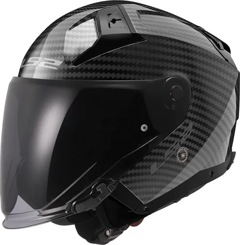 LS2 Infinity II Gloss Carbon Jethelm, S