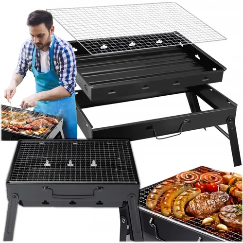 KRUMAD Camping Grill klappbar Tragbarer Holzkohlegrill Mini Tischgrill Outdoor