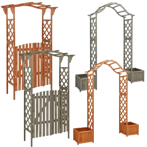 vidaXL Pergola mit Tor 116x40x204 cm