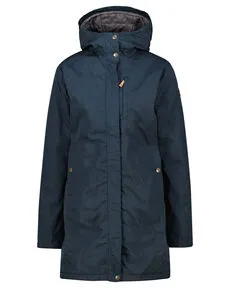 Fjällräven Damen Kiruna Padded Parka - Vielseitiger Alltagsparka in Blau - Funktionsjacken mit leicht gepolstertem Design, verstellbarer Kapuze und praktischen Reißverschlusstaschen für optimalen Tragekomfort und Funktionalität.