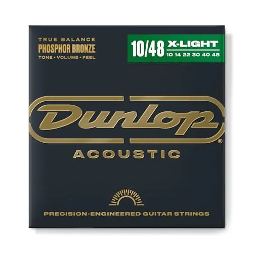 JIM DUNLOP - DAP1048 - Akustikgitarren-Saiten - Phosphore Bronze Extra Light 10-14-22-30-40-48