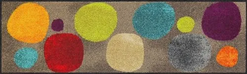 Salonloewe Fußmatte waschbar Broken Dots 30x100 cm - Tür- & Bodenmatten, waschmaschinengeeignet und vielseitig einsetzbar für drinnen und draußen, sorgt für Sauberkeit und Stil in jedem Eingangsbereich.