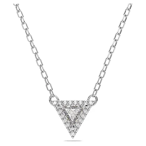 Swarovski Ortyx Halskette - Elegante Damenhalskette aus rhodiniertem Material mit strahlenden Swarovski Kristallen, ideal für glamouröse Outfits und besondere Anlässe.