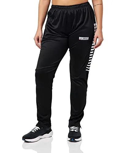 Derbystar Kinder Hyper Trainingshose Hose, schwarz Weiss, 164