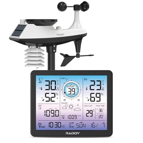 Raddy VP7 Wetterstation mit Außensensor