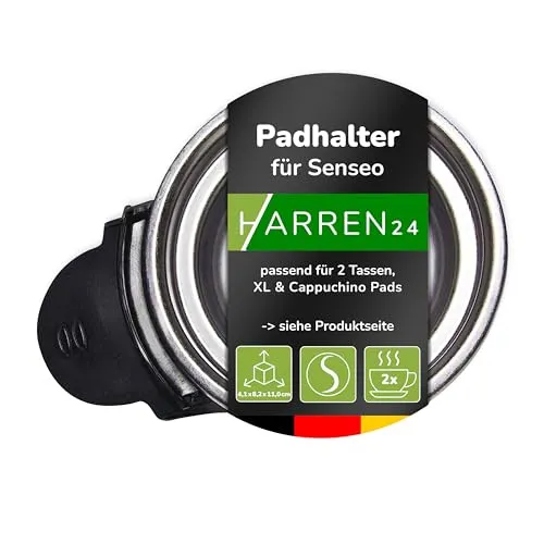 Harren24 Padhalter CP1243/01 für 2 Tassen kompatibel mit Philips Senseo Kaffeepadmaschine Select CSA230, CSA240, CSA250, Ersatz Halter für Kaffeepads
