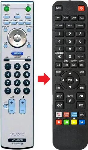 Fernbedienung passend für SONY FWDS47H1