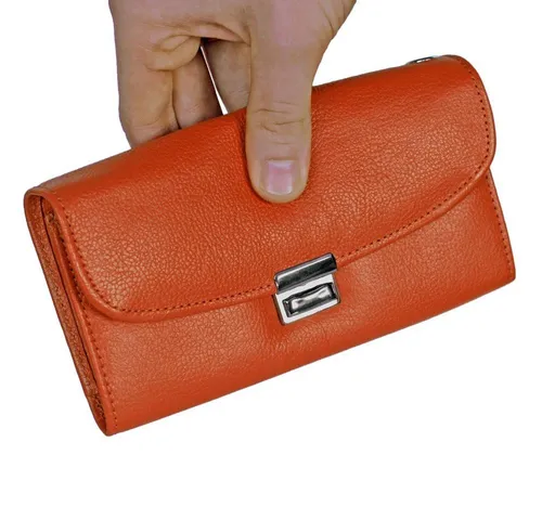 Hamosons Kellnerbörse Profi Kellnerbörse, Kellnergeldbeutel, Nappa-Leder, Orange, Hamosons