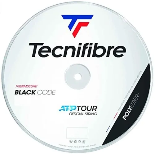 Tecnifibre Black Code 1.24 Tennissaiten 200M - Hochwertige Tennissaiten für Turnierspieler, bieten exzellente Kontrolle und Haltbarkeit. Ideal für Schläger über 300g, hergestellt in Frankreich.