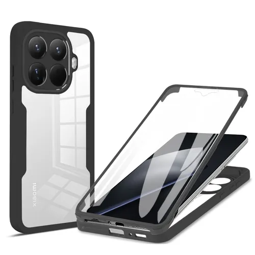 Grad Hülle für Xiaomi 15T Pro Rundum Vollschutz Displayschutz Schwarz 360