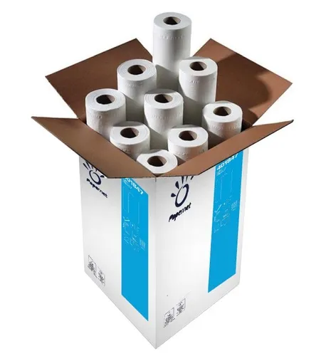 6x Ärzterollen Liegenabdeckung 60 cm x 50 m – Papernet 401847 - Sonstige, 6 Rollen aus hochwertigem Zellstoff, 2-lagig und mit EU Ecolabel zertifiziert – ideal für hygienische Anwendungen in Arztpraxen.