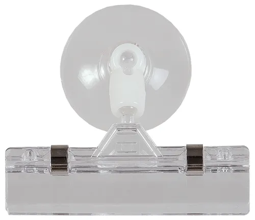 Schildhalter Clip und Saugnapf - Allzweckhalterung, Preisauszeichnung