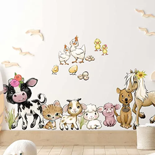 Produktbild WANDKIND Bauernhof Wandtattoo für Kinderzimmer V360