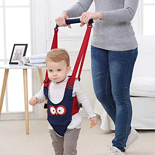 Felly Lauflernhilfe Gehhilfe für Baby Stehen Gehen Lernen Helfer Walker Sicherheitsleinen für Kinder 8-27 Monthe, 4 in 1 Funktionale (Blau)【Neue Version】