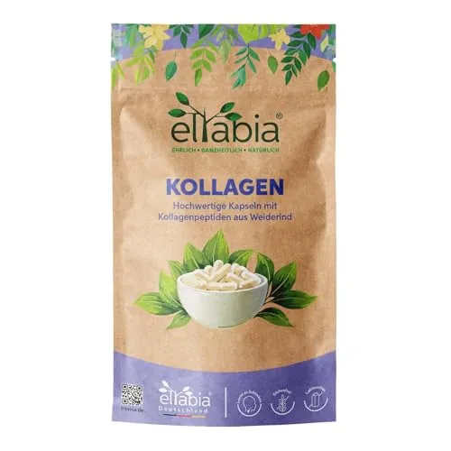 Kollagen Kapseln 500 Stück | Hochdosiert 1500mg Tagesdosis | Hochwertiges Premium Rinder Collagen Hydrolysat Peptide